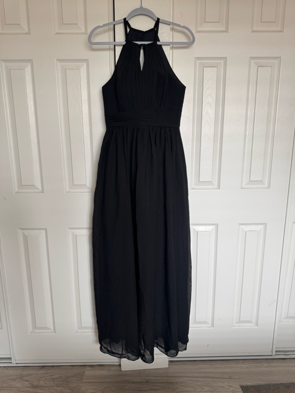 Black Halter-Neck Maxi Dress